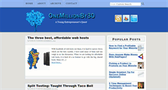 Desktop Screenshot of onemillionby30.com
